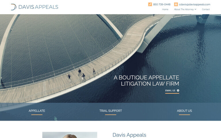 Davis Appeals site screenshot