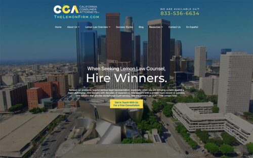 California Consumer Attorneys Site Preview