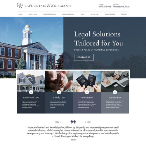 LaFountain & Wollman Site Preview