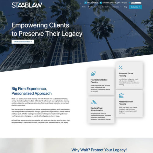 Staab Law Site Preview