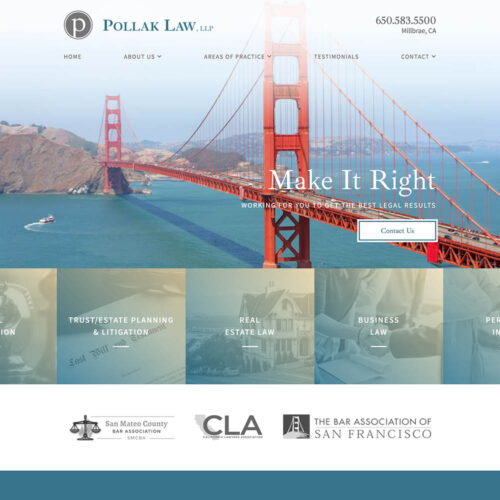 Pollak Law Site Preview