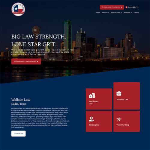 Wallace Law Site Preview