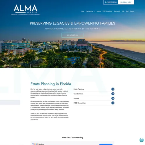 Alma Law, PLLC Site Preview