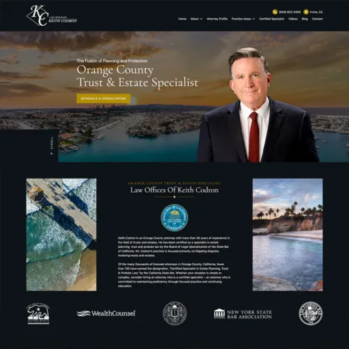 Keith Codron Site Preview