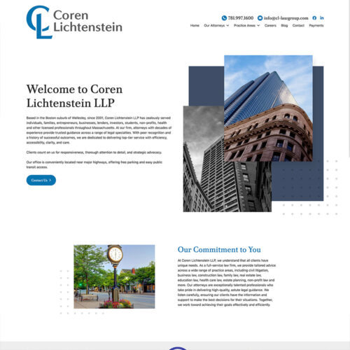 Coren Lichtenstein LLP Site Preview