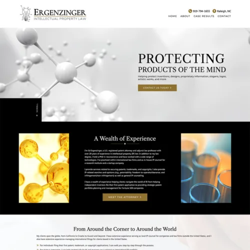 Ergenzinger IP Law Site Preview