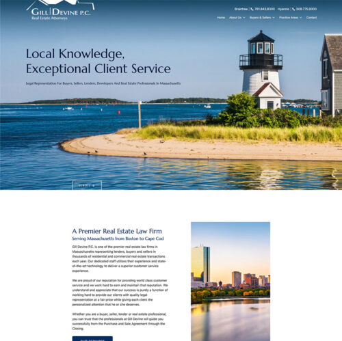 Gill Devine, P.C Site Preview