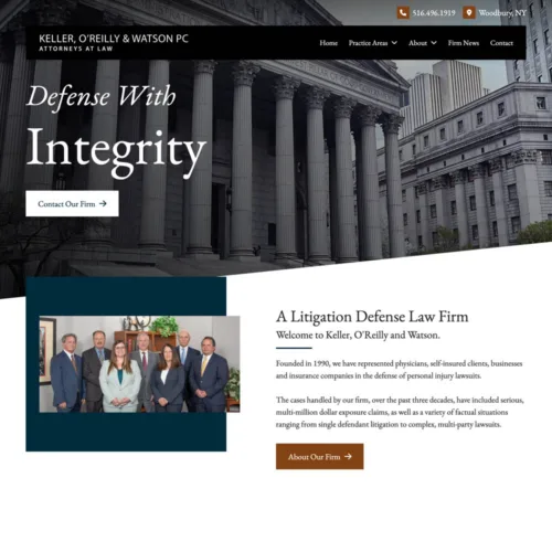 Keller, O’Reilly and Watson Site Preview