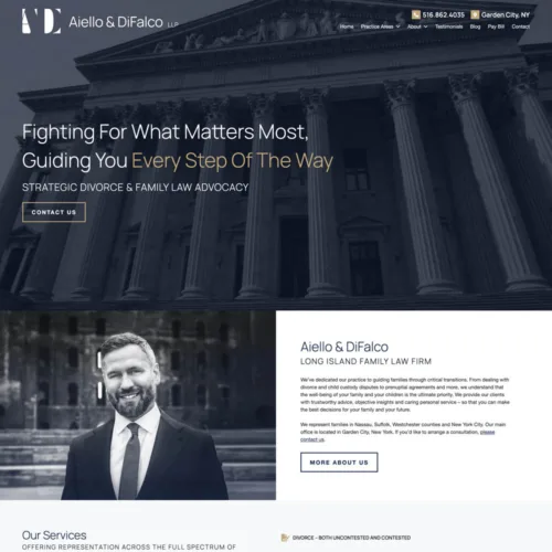 Aiello & DiFalco, LLP Site Preview
