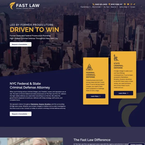 Fast Law Firm Site Preview