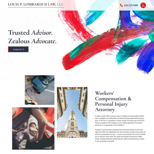 Louis P. Lombardi II Law, LLC Site Preview