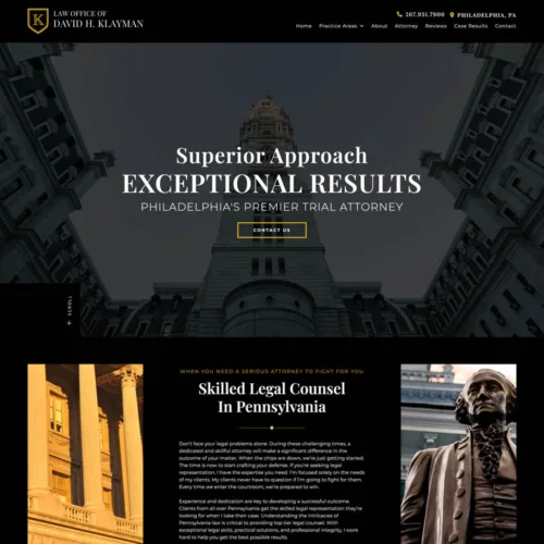 Law Office of David H. Klayman Site Preview