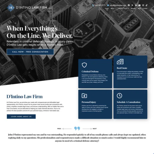 D’Intino Law Firm, LLC Site Preview