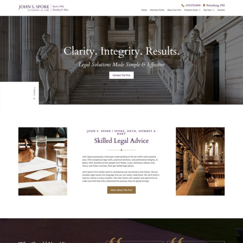 Spore Law Site Preview