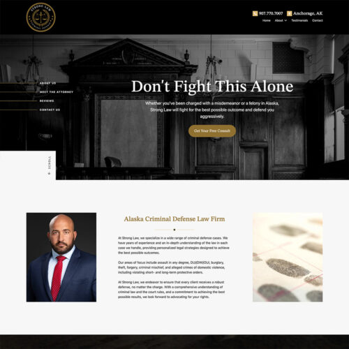 Strong Law, LLC Site Preview