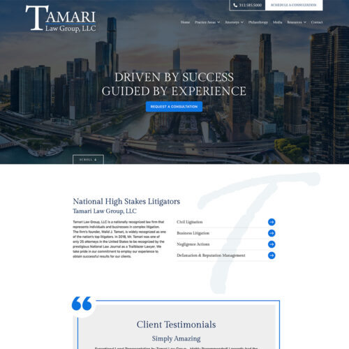 Tamari Law Group, LLC Site Preview