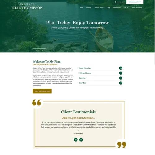 Law Office of Neil Thompson Site Preview