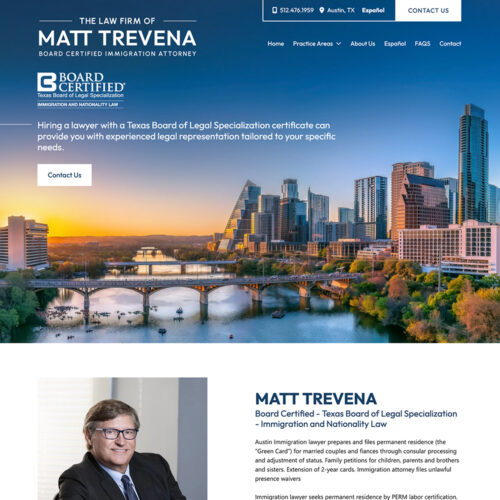 The Law Office of Matt Trevena Site Preview