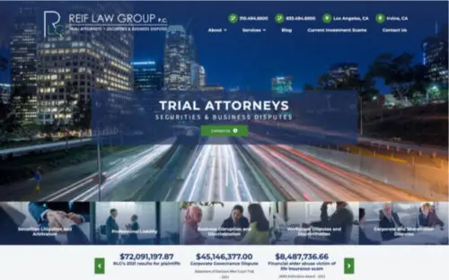 Reif Law Group, P.C. Site Preview
