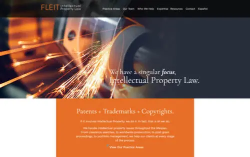 Fleit Intellectual Property Law Site Preview