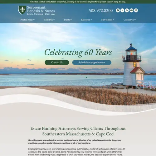 Surprenant & Beneski, PC Site Preview