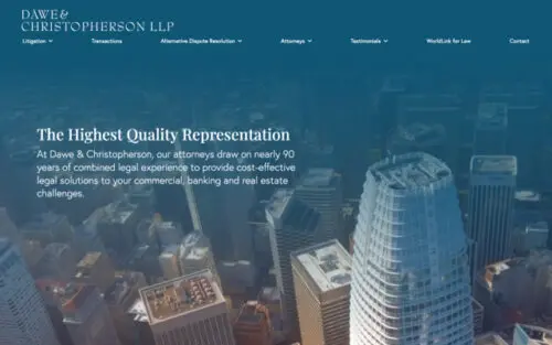 Dawe & Christopherson LLP Site Preview