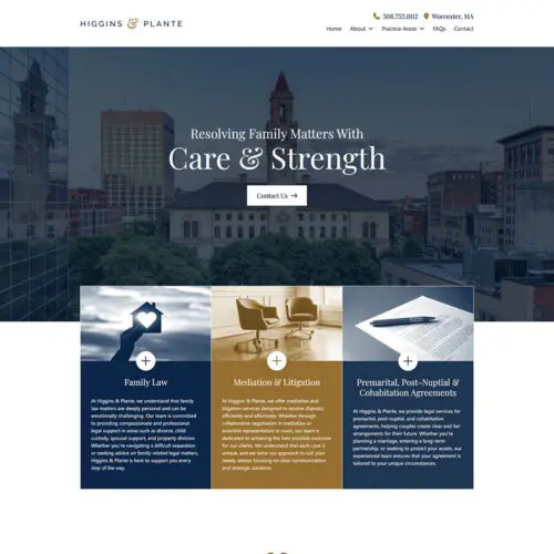 Higgins & Plante Site Preview