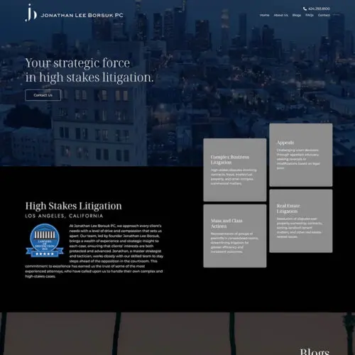 Jonathan Lee Borsuk PC Site Preview