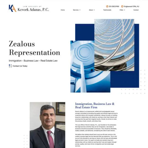 Adanas Law Site Preview