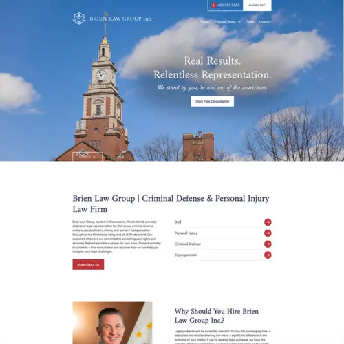 Brien Law Group Site Preview
