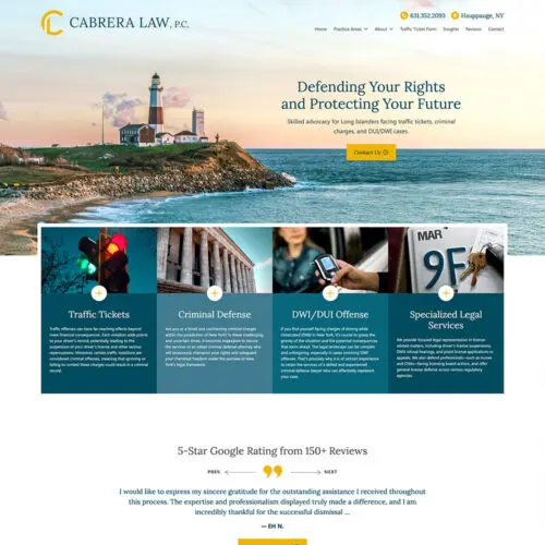 Cabrera Law, PC Site Preview