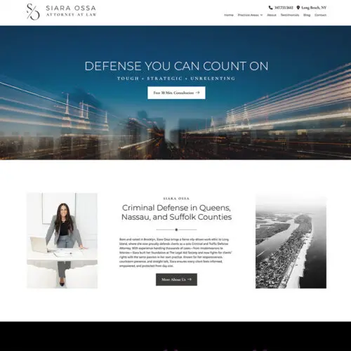Siara Ossa Law Site Preview