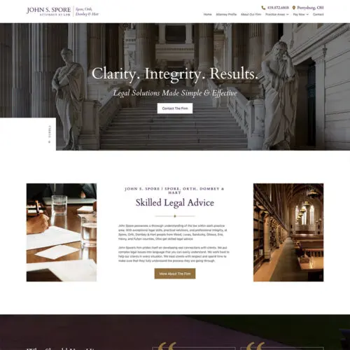 Spore Law Site Preview